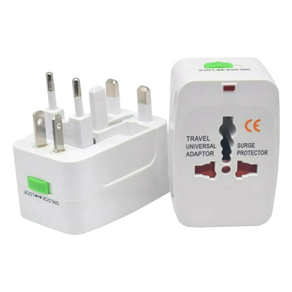 Universal Worldwide Adapter Electric Socket UK US EU Plug Adaptor Travel Wall Charger AC Power Option