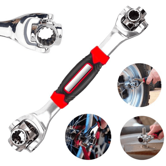 Universal Wrench 52 in 1 Socket Wrench Tool with Multifunction 360 Degree Rotating Head, Tool Kit for Home and Car Repair, Tools for Men, Gifts for Men, Mens Stocking Stuffers