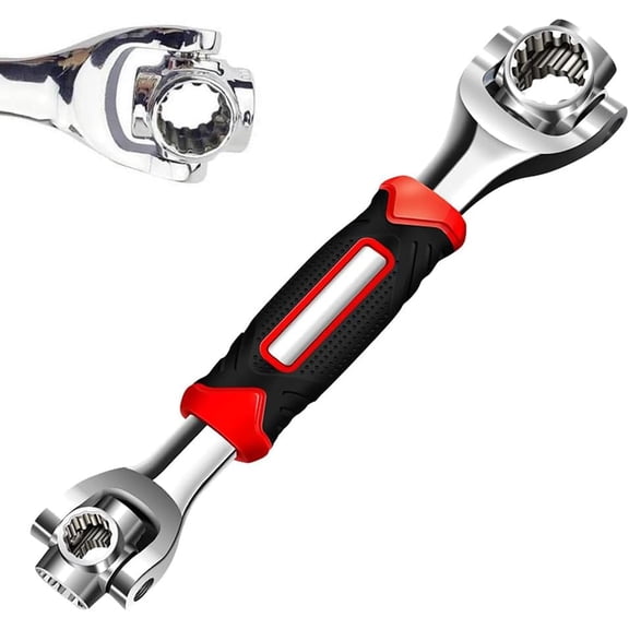 Universal Wrench 52 in 1 Socket Wrench Multifunction Wrenches Tool with 360 Rotating Head, Spanner Tool for Home and Bicycle Car Repair(1Pcs, B)