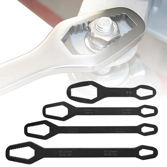 Universal Wrench,Adjustable Glasses Wrench 3mm-22mm Multi-purpose Multi-function Wrench for Outdoor Riding Home Car Repair Tools