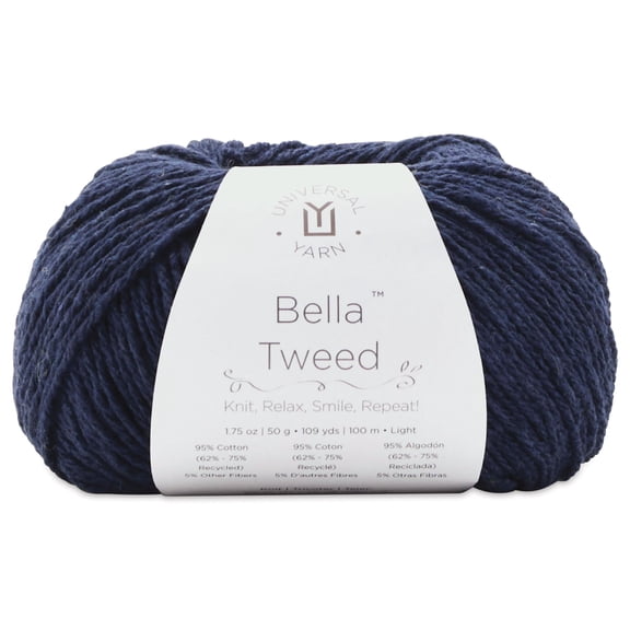Universal Yarn Bella Tweed Yarn - Conserve, 109 yds