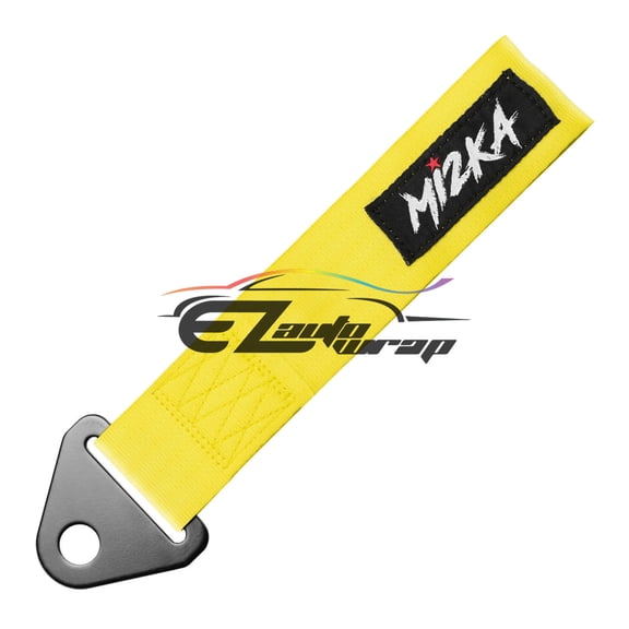 Universal Yellow High Strength Racing Tow Strap For Front Rear Bumper Hook Car Rope Ribbon