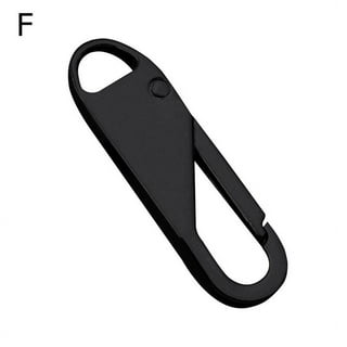 Premium Nylon Zipper Pulls Cord Rope End Paracord Zipper Pull Ends for  Layyard,DIY Replacement Zipper Fixer (Black, 50 PCS)