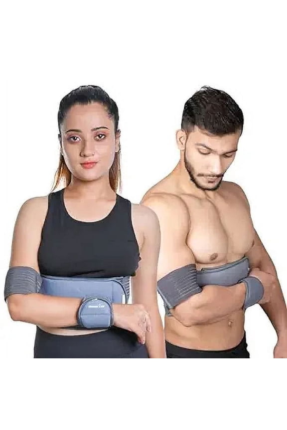 Universal grey shoulder rotator cuff brace shoulder immobilizer arm sling for shoulder injury arm brace shoulder sling arm sling for men shoulder brace for torn rotator cuff arm sling.