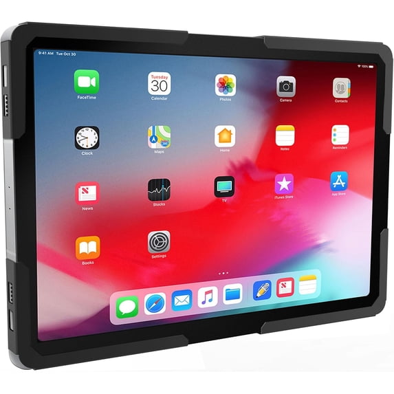 Universal iPad & Tablet Wall Mount Holder, Secure Steel Enclosure for 9.7–13.1 Inch Tablets, or 75x75 Mounting, Portrait Landscape, Anti-Theft Office, Retail