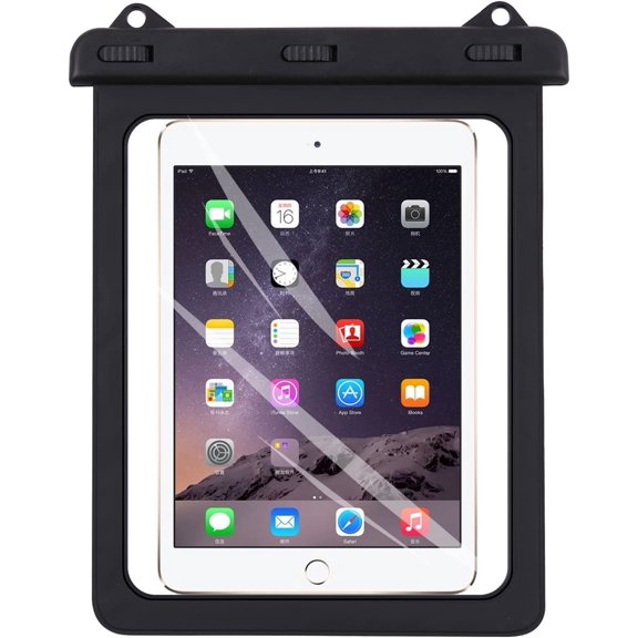 Universal iPad Waterproof, Dry Bag Pouch for iPad Pro 10.5, New iPad 9.7 2017/2018, iPad Pro 9.7, iPad Air/Air 2, Tablets up to 11.5 Inch (Black)