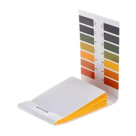 Universal pH Test Strips, Indicator Litmus Test Paper for Pool Water, Soil Testing, Soap Making, Wine, and Saliva pH Monitoring,Yellow