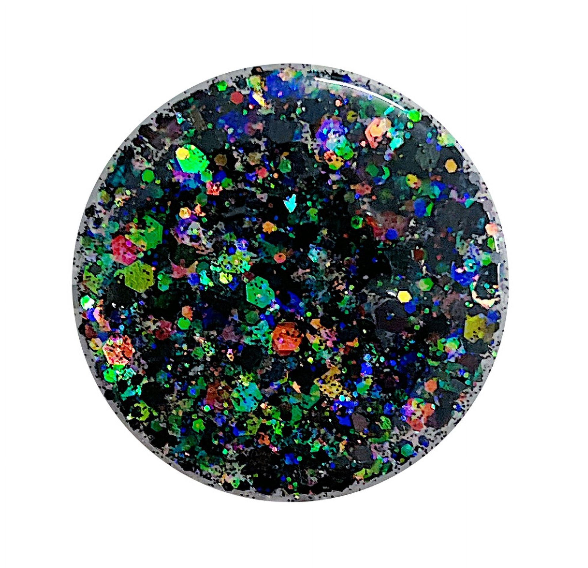 Universal phone support socket and tablet Pop Grips iPhone holder handle 1Pack Glitter glitter black multi-colored
