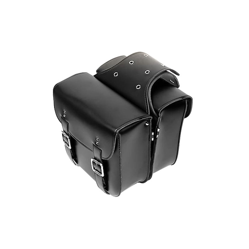 Universal pu leather motorcycle saddlebag side tool luggage package for