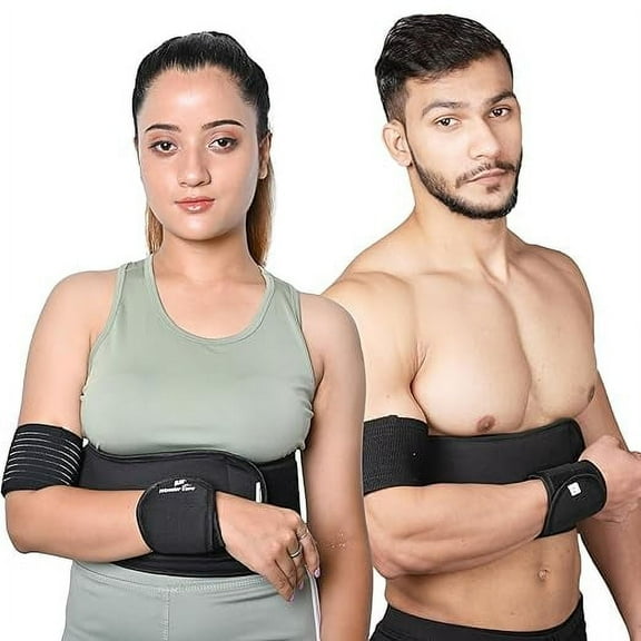Universal rotator cuff brace shoulder immobilizer arm sling for shoulder injury arm brace shoulder sling arm sling for men shoulder brace for torn rotator cuff arm sling black.