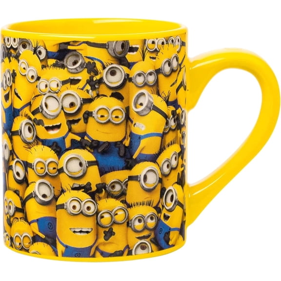 Silver Buffalo Universal's Despicable Me Cluttered Minions Ceramic Coffee Mug, 14 Ounces