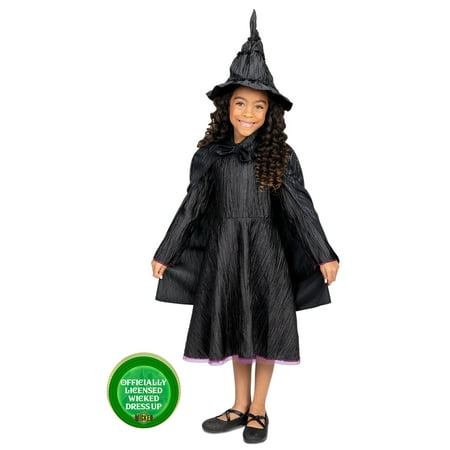 Universal's Wicked Deluxe Elphaba Black Dress & Accessories Girl Child Dress up Set