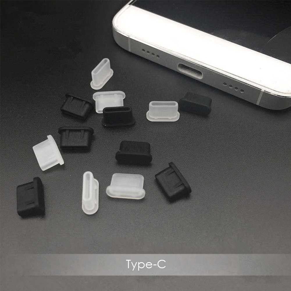 Universal usb type-c & 3. 5mm jack silicone dust plugs, 10-piece set ...