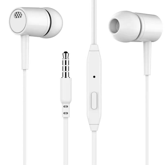 Universally 3.5mm Wire Earphones With Builtin Microphone For Multiple Devices Gaming Music Calls