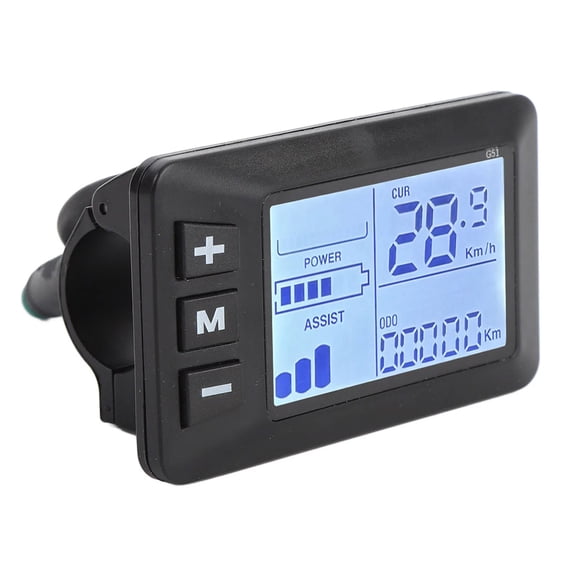 Universally Bike Speedometer Odometer With Real Time Monitoring For 24V 36V 48V Electric Vehicles And Clear LCD Screen