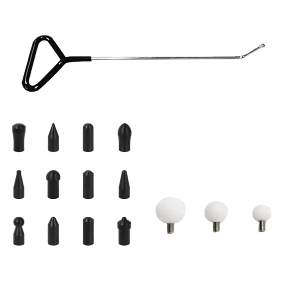 Universally Car Dents Removal Tool Set Dents Removal Rods Stainless Steel Crowbars for Paint Hails Damage Repair