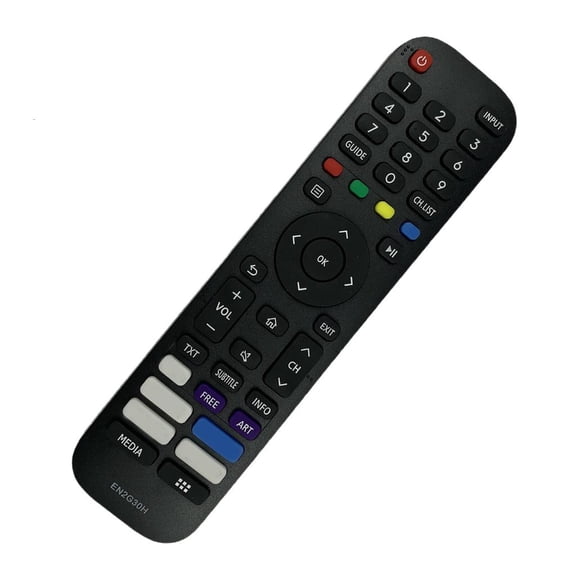 Universally Replacement Remote for Televisions Small Build Easy Operations Button Wide Compatibility Long Distances Use