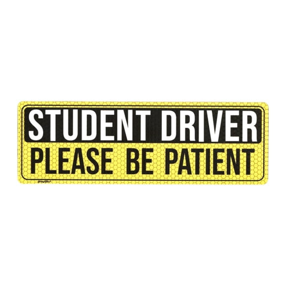 Universally Sticker Driver Magnet for Novice Driver Sturdy PVC Design Ensures Long Lasting
