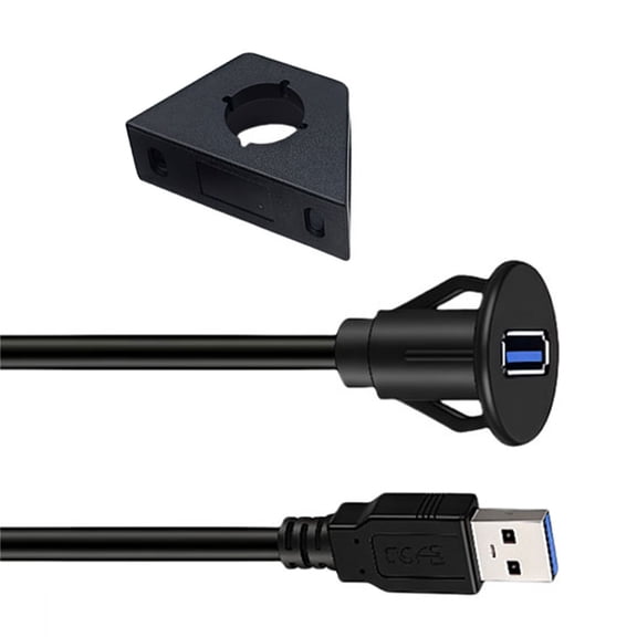 Universally USB3.0 Male To Female Car Extension Cable Waterproof Features for Smartphones Tablets Digital Devices
