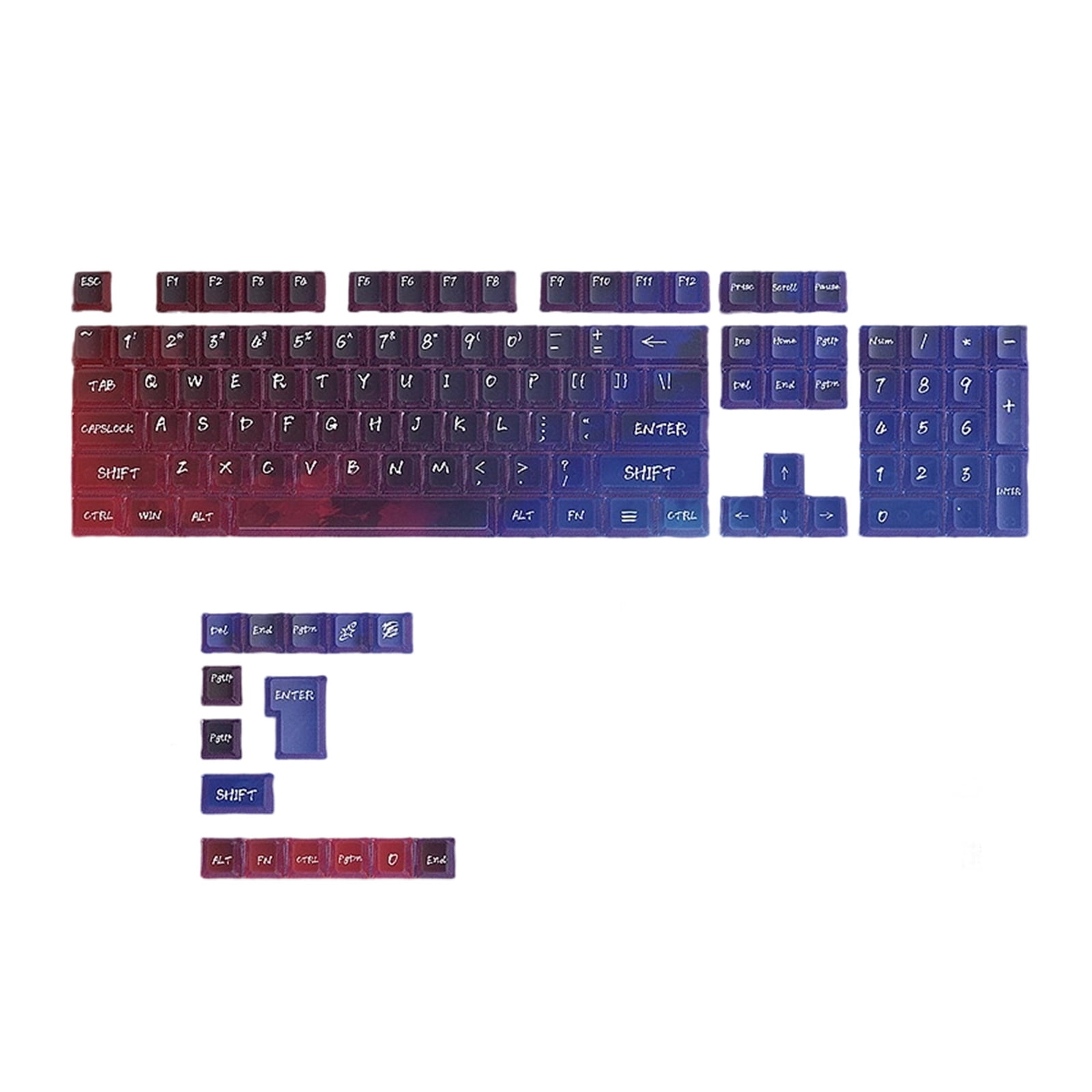 Universals 119 Key Mechanical Keyboards Replacement Keycaps OEM Height Design Durability Construction Anti Slip Grip
