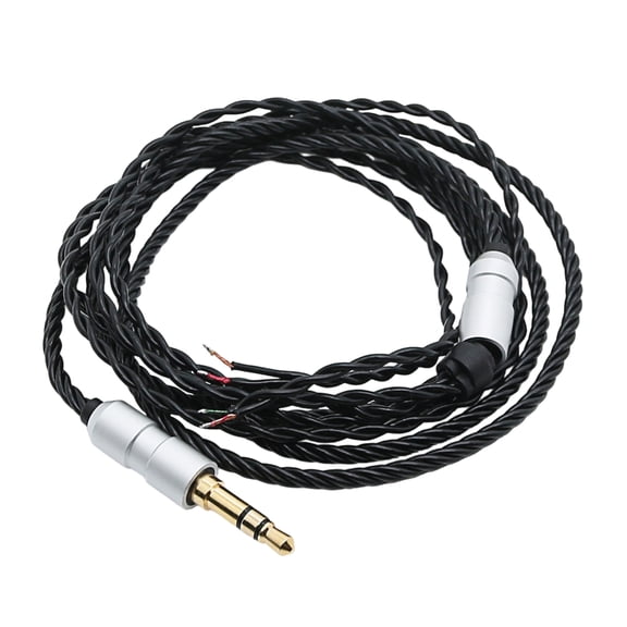 Universals 3.5mm Stereo Headphone Replacement Cable Semi Finished Friendly for Multiple Devices