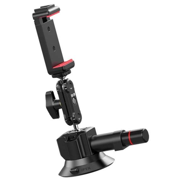 Universals 3Inch Suction Cup Mount Holder Suction Camera Bracket For Smartphones Action Cameras Horizontal 20KG Loading