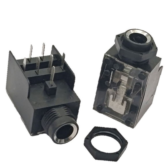 Universals 7Pin Two Channel Sound Jacks 6.35mm Female Sockets For Microphones And Amplifiers Systems
