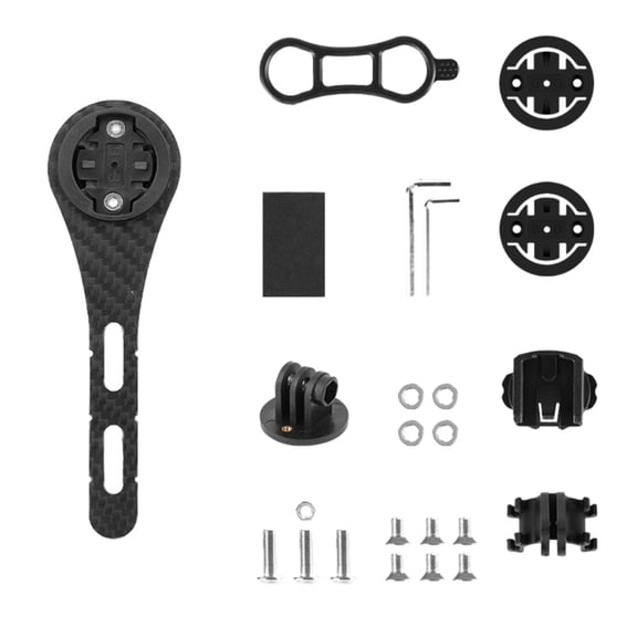 Universals Bicycles Computer Holder Carbon Fiber Bike Handlbar Computer Mount Cycling Speedometer Support Holder