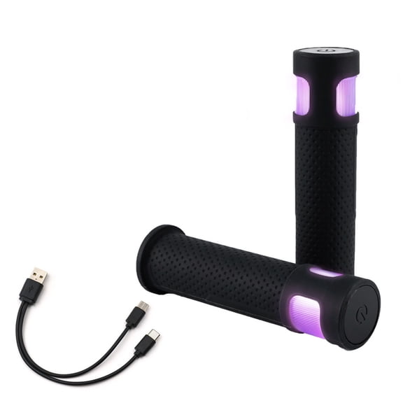 Universals Bike Grips with Rechargeable LED Light 12 Model Illuminations Bike Lighting Accessories