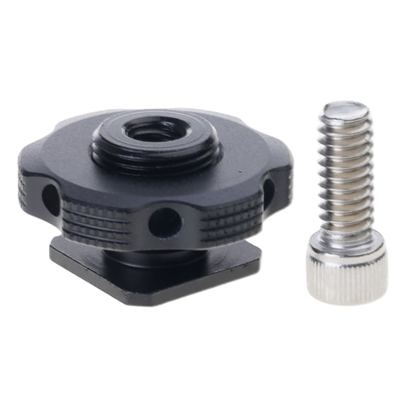Universals Camera Hot Shoe Adapter With 3/8" 1/4" Threaded Mount For Studio Tripods Smartphone Rigs Stabilizers