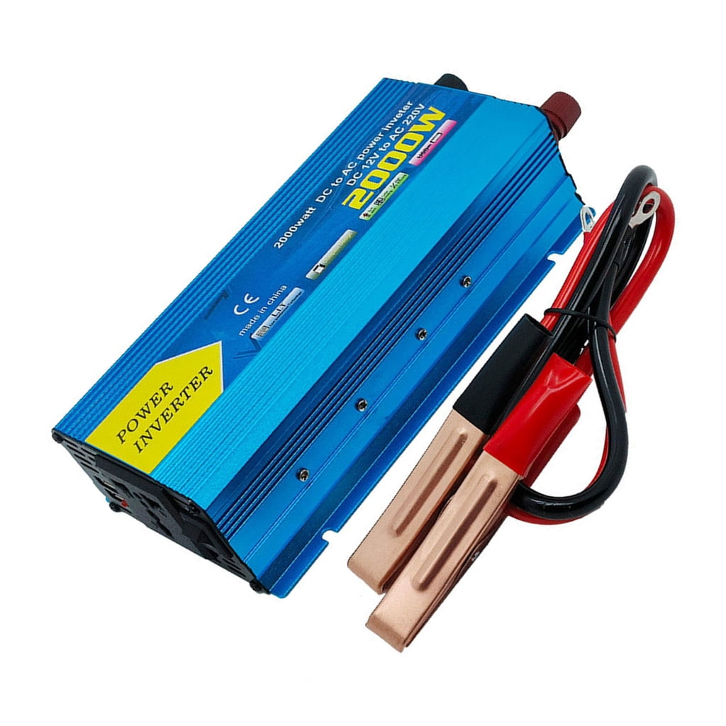 Universals Compatibility Power Inverters 12VDC to 110V 220V Modified Sines Supports Multiple Devices for Voltag