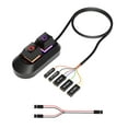 thumbnail image 1 of Universals Desktop Computer External Power Control Button With Splitter Cable For Easy PC Setups, 1 of 8