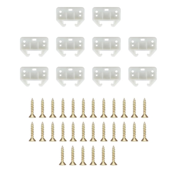 Universals Drawer Guide Rails Plastic Replacement Furniture Drawer Track Guides Hardware For Home and Office Use
