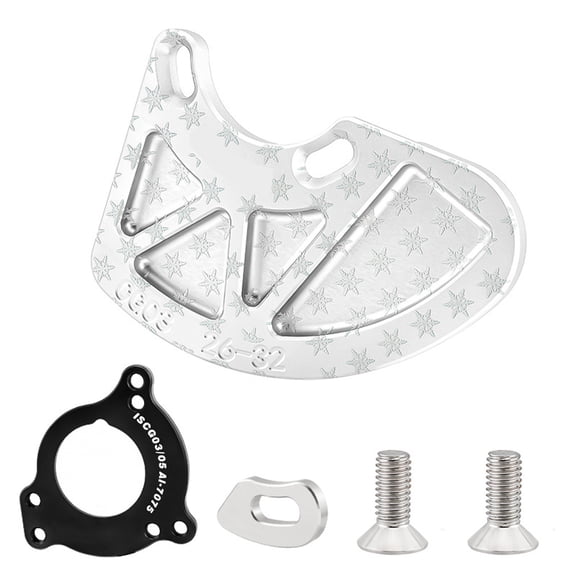 Universals Mountain Bike Chainring Protectors Aluminum Alloys Guard With Mount Adapter For Drivetrains