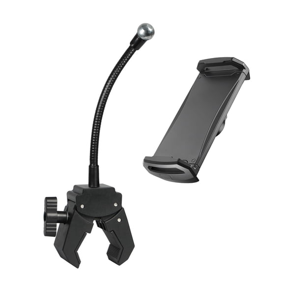 Universals Phone Tablets Stand Clamp Mount With Flexible Goosenecks Adjustable Angled For Live Streaming Desk Gym