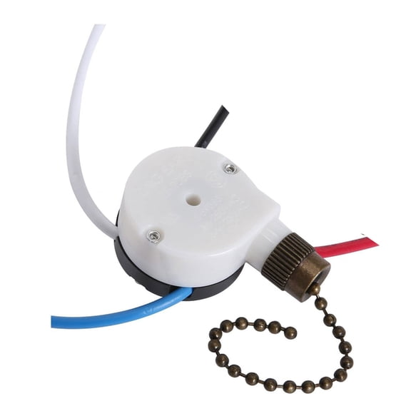 Universals Pull Chain Switches for Ceiling Fan 3 Speeded Controlled Wire Configuration With Pre Installed Cables