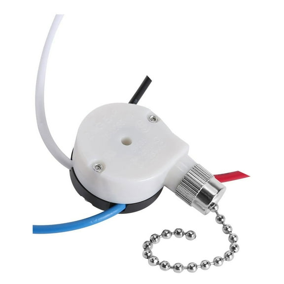 Universals Pull Chain Switches for Ceiling Fan 3 Speeded Controlled Wire Configuration With Pre Installed Cables