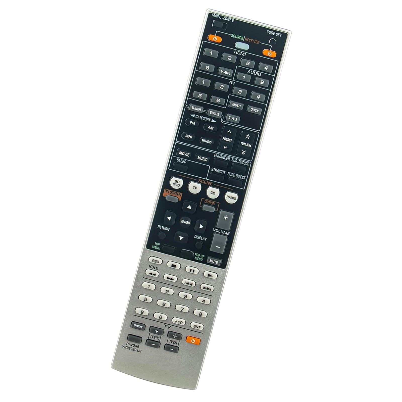 Universals Replacement Remote Control For RAV336 WT92720US Amplifier ...