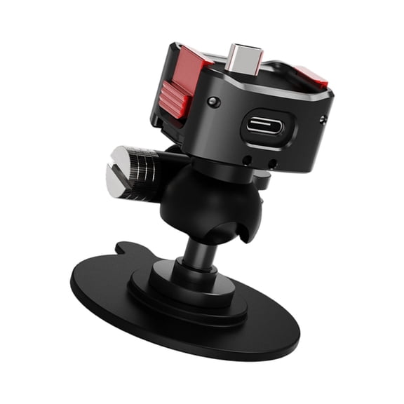 Universals Suction Mount For Action Cameras Toolless Quick Release 360 Adjustable Angled Strong Adhesion Aluminum Alloy