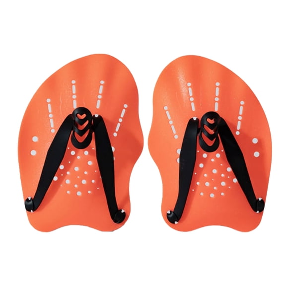 Universals Swimming Paddles for Various Age Groups Adjustable Straps and Multiple Hole Drainage for Improved Strokes