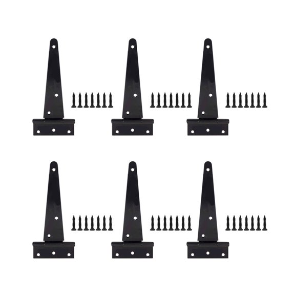 Universals T Styles Hinges Iron Coated Rustproof 270 Degree Swing Includes Mounting Hardware for Indoor Outdoor Door