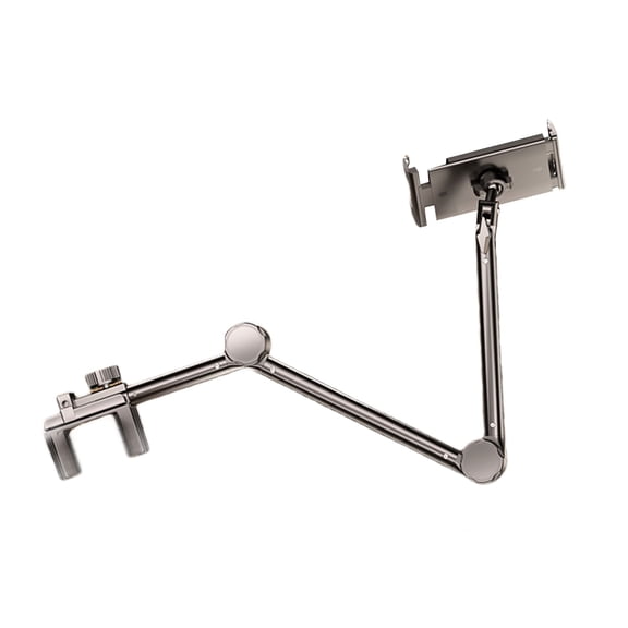 Universals Tablets Holder with Swivels Head for Landscape Portrait Mode Secure Clamp Fixation Alloy Construction