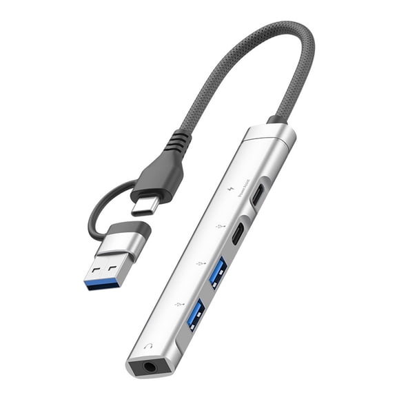 Universals USB Type C Multiport Adapters Plugs Play Data Transfer For Compatibility