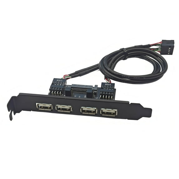 Universals USB2.0 Motherboards Expansion Bracket For PC Case Featuring Anti Interferences Metal Housing