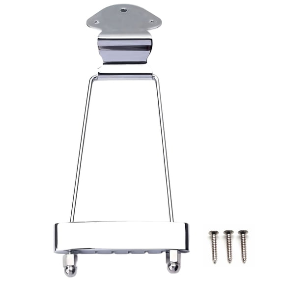 Universals Zincs Alloys Guitar Bridge 132mm Length Fits Most 6 String Instruments Includes Mounting Hardware