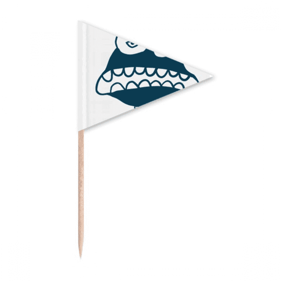 Universe Alien Monster Alien Creature Toothpick Triangle Cupcake Toppers Flag