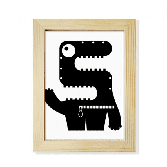 Universe Alien Monster Alien Desktop Adorn Photo Frame Display Art Painting Wooden
