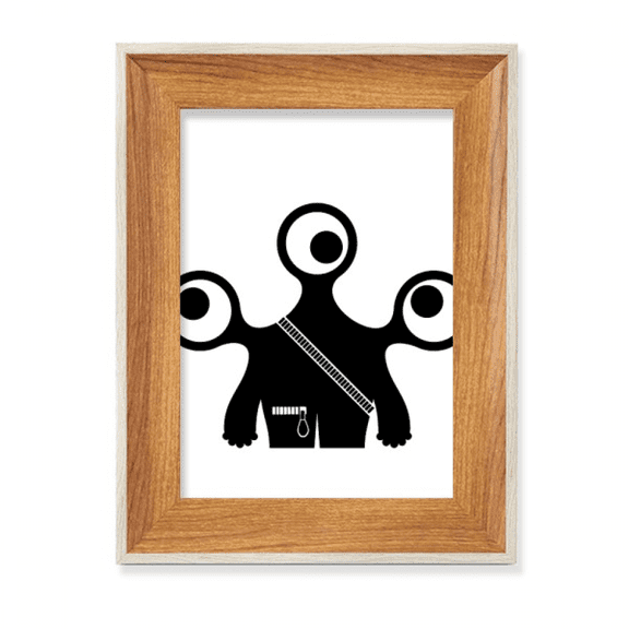 Universe Alien Monster Alien Desktop Wooden Photo Frame Display Picture Art Painting Multiple Sets