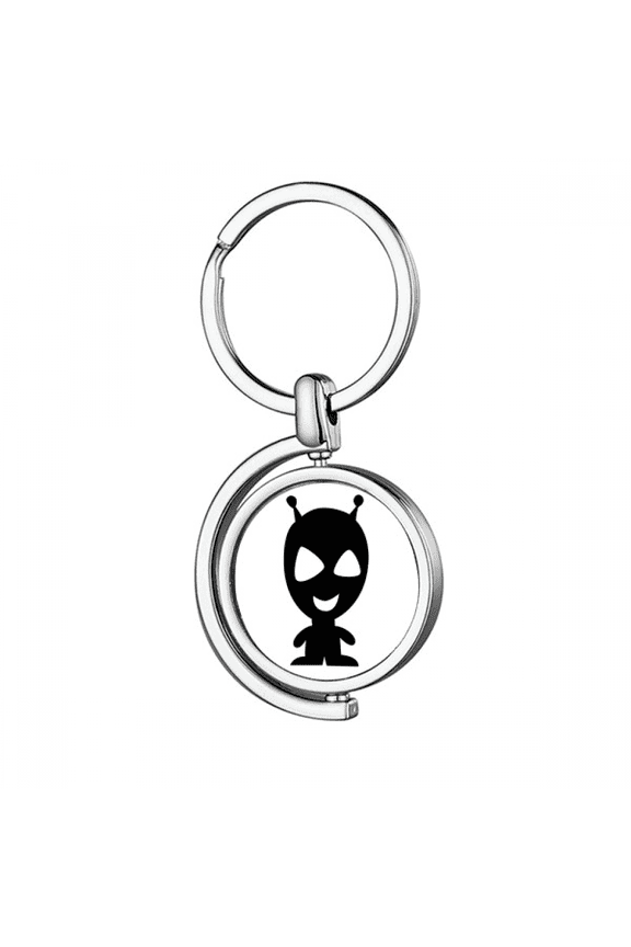 Universe Alien Monster Alien Rotating Keychain Metal Keyring Holder