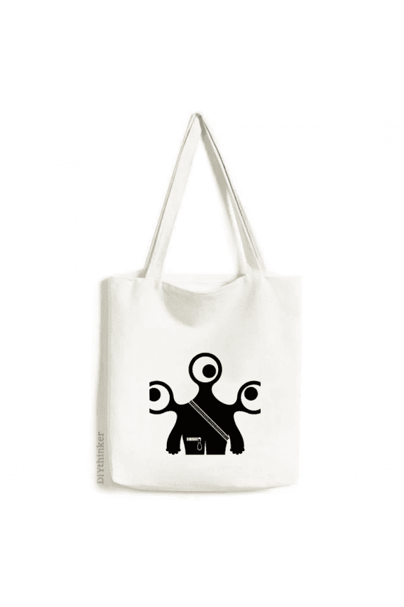 Universe Alien Monster Alien Tote Canvas Bag Shopping Satchel Casual Handbag
